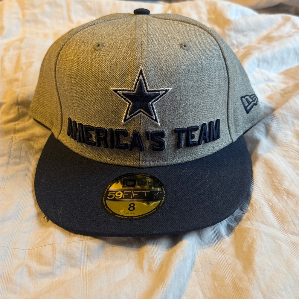 New Era Gray Dallas Cowboys 2018 Draft hat